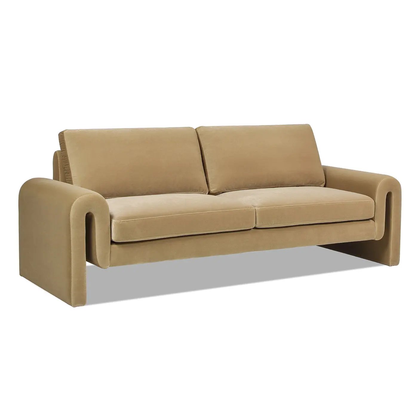 Mason - Arched Arm Sofa - Camel Brown Beige by Unique Piece Furniture