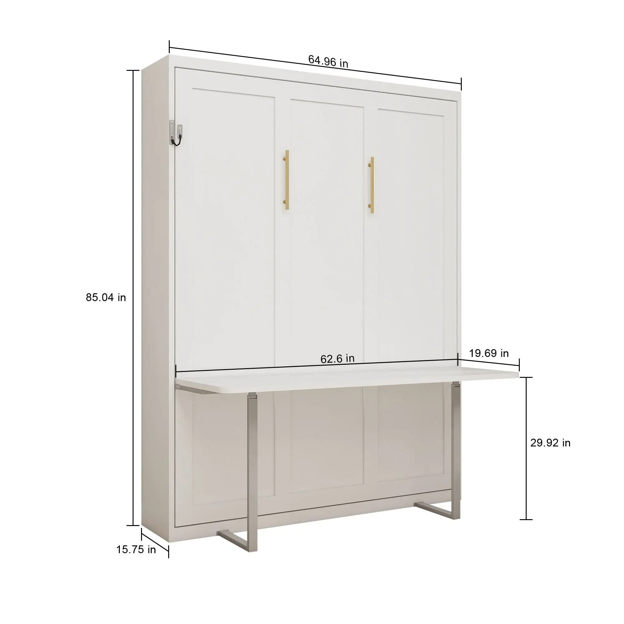 Folding Vertical Murphy Wall Bed by HouseOfZazla