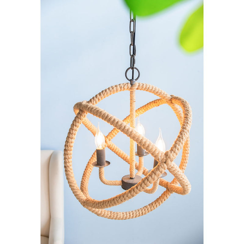 3 Light Farmhouse Chandelier, photo 6 of 9
