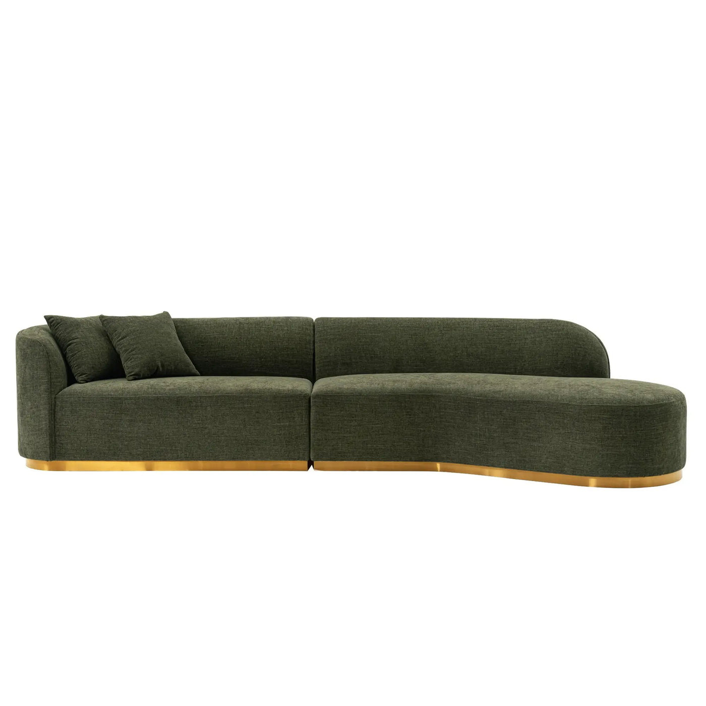 Daria - Sofa Sectional With Pillows, 2 Piece Design by HouseOfZazla