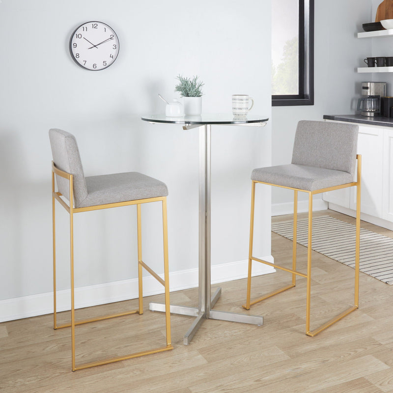Fuji - Contemporary Design High Back Barstool by Unique Piece Furniture