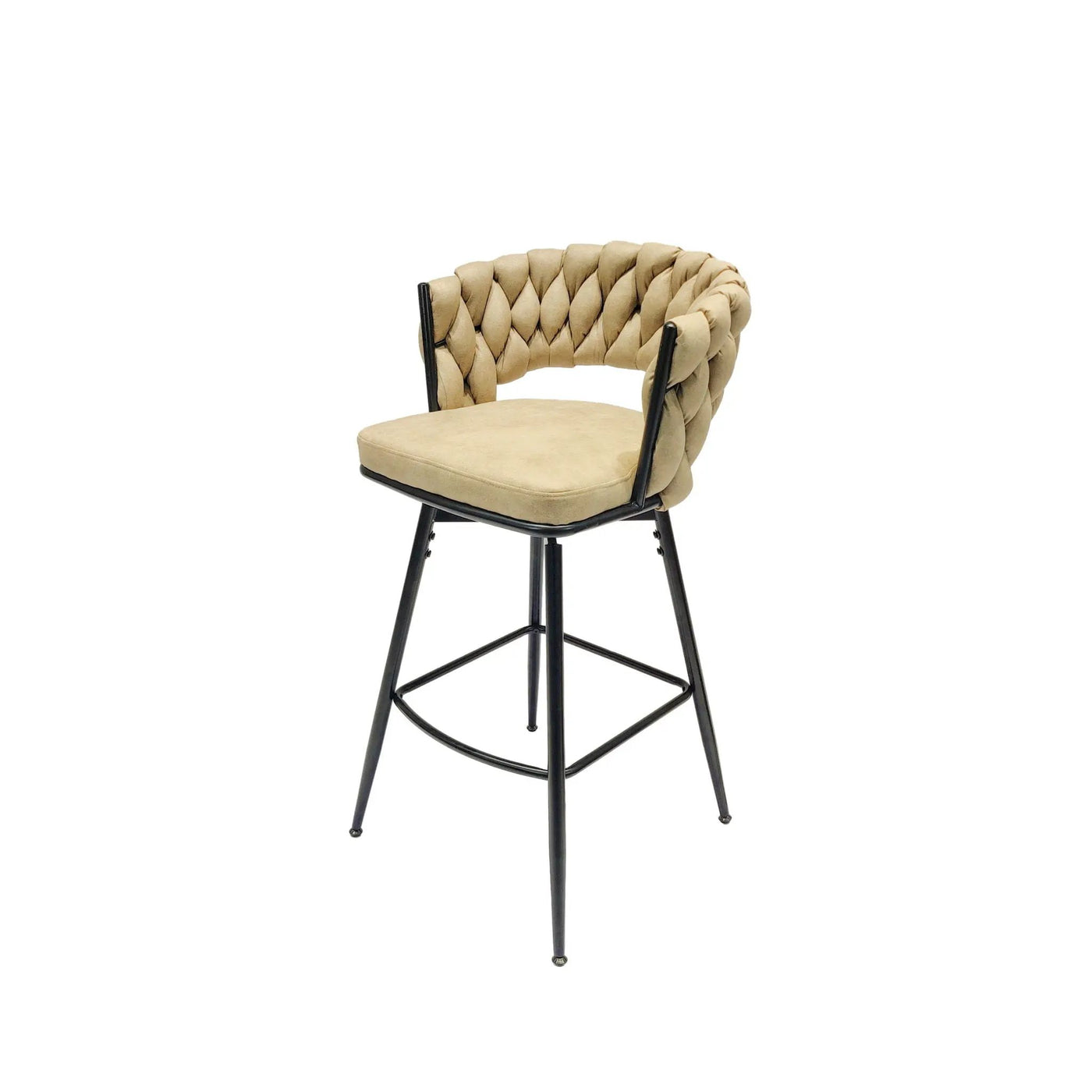 Bar Stool 360 Swivel With Back Footrest by HouseOfZazla