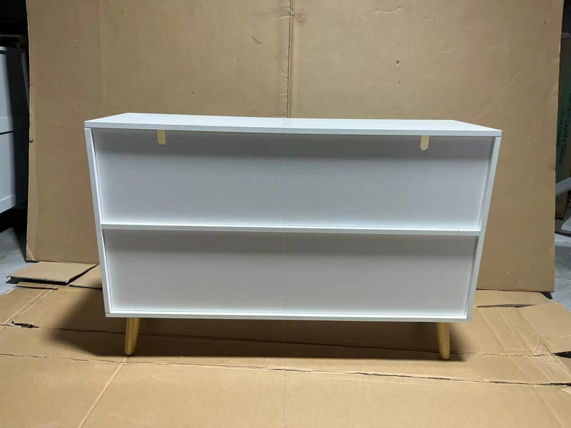 Kids Bookcase with Collapsible Fabric Drawers, Children's Book Display, Toy Storage Cabinet Organizer by HouseOfZazla