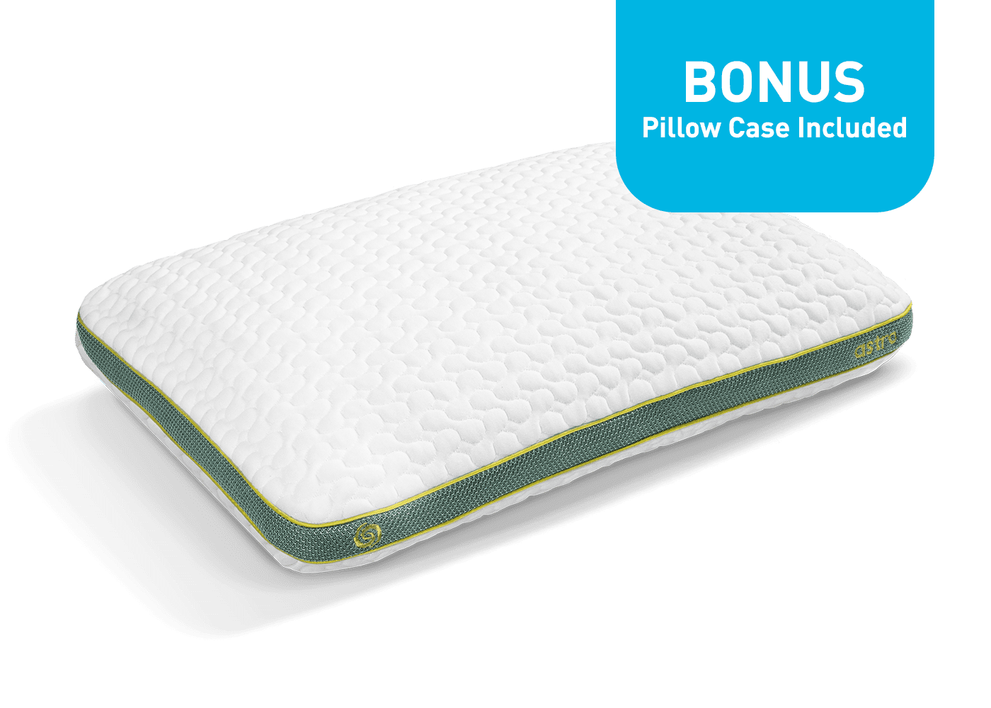 BedGear Astro Youth Rectangle Pillow with Pillowcase, White by HouseOfZazla