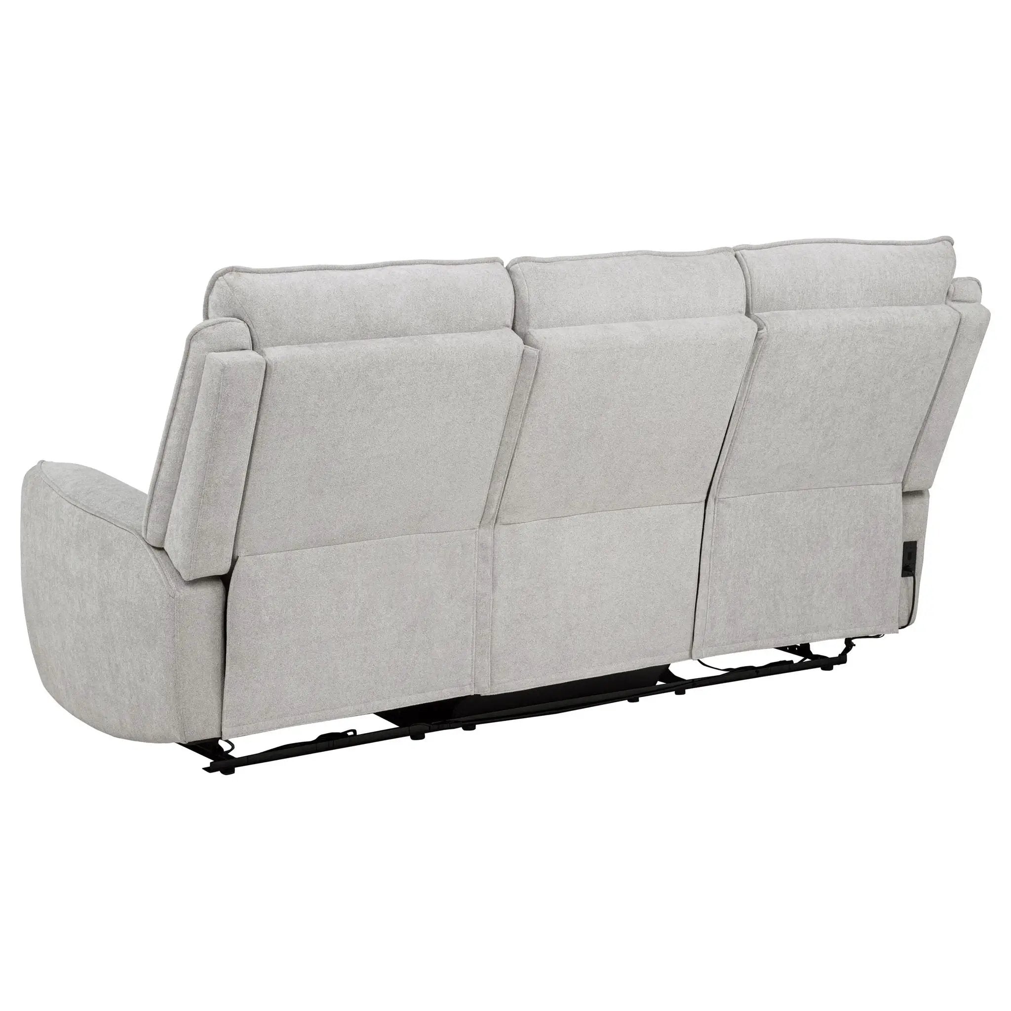 Sylmar 2-piece Chenille Power Reclining Sofa Set Dove Grey by Unique Piece Furniture