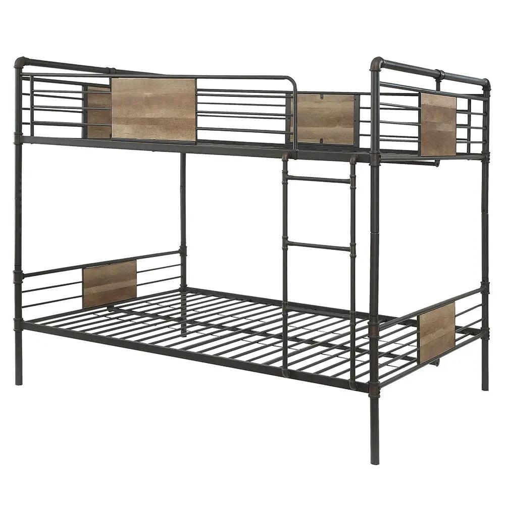 Brantley - Double Queen Bunk Bed - Sandy Black & Dark Bronze Hand-Brushed by Unique Piece Furniture