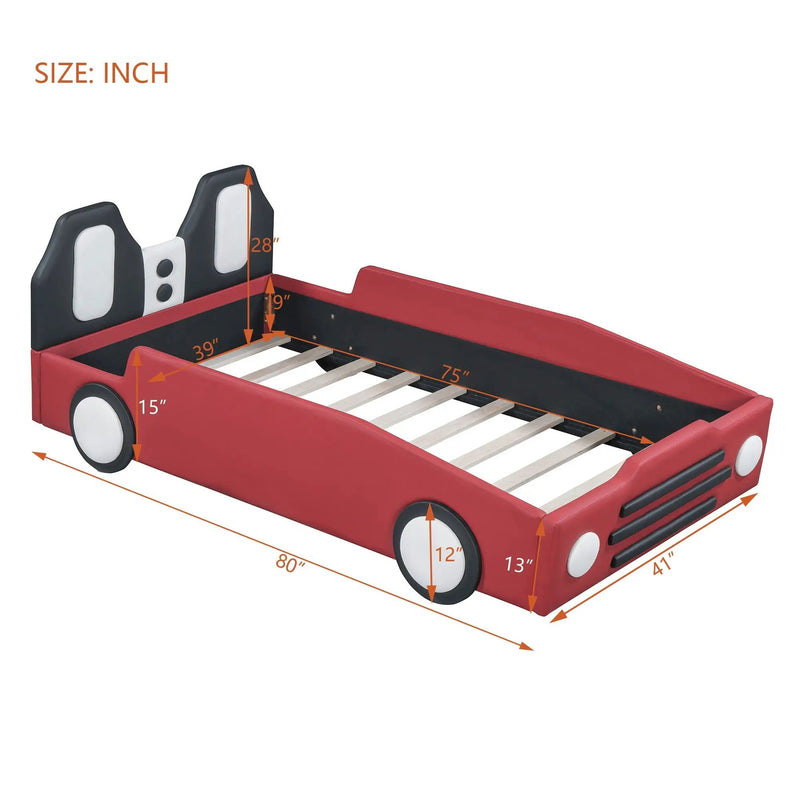 High Quality Race Car Shaped Platform Bed & Wheels by HouseOfZazla