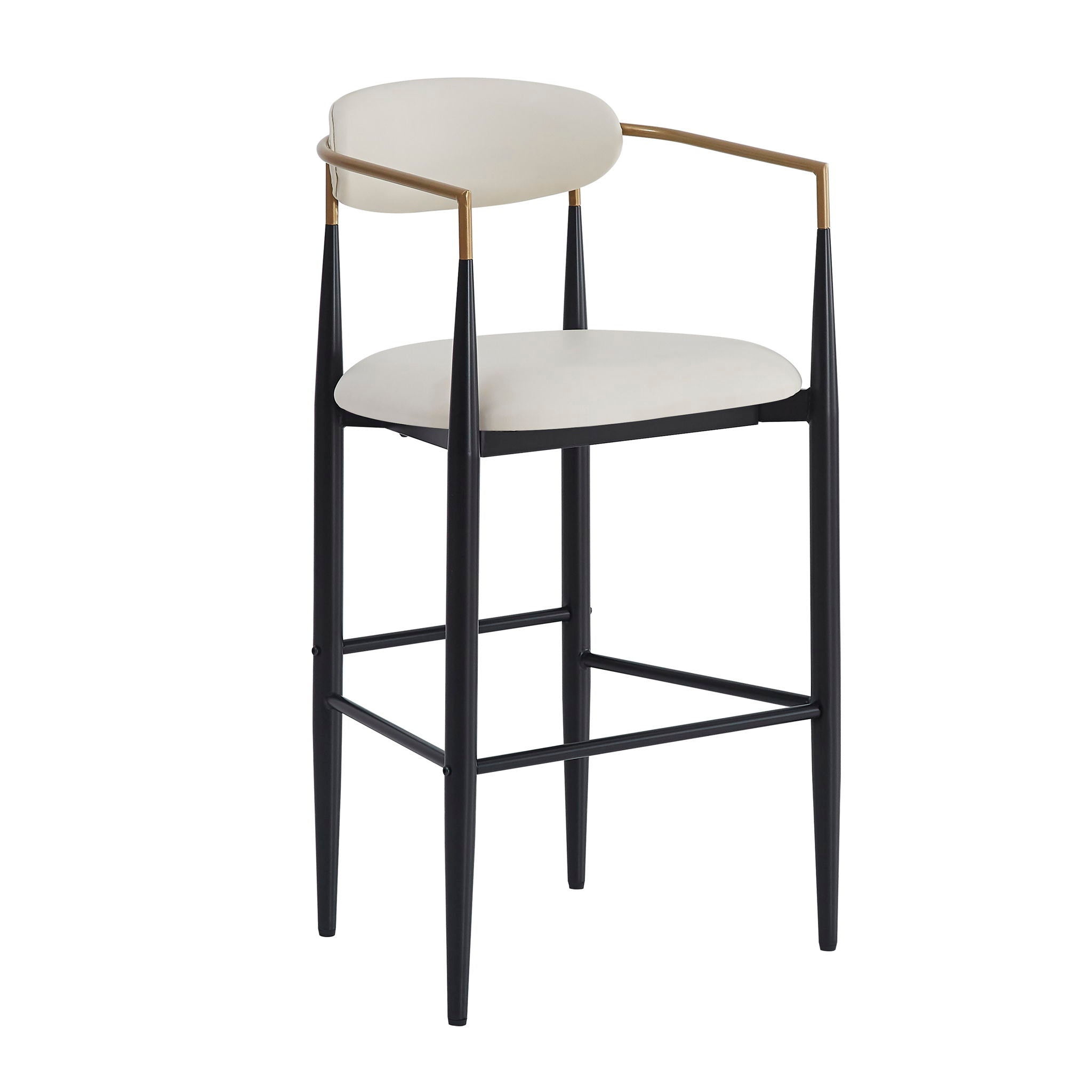 Upholstered Barstools With Back For Kitchen (Set of 2) by HouseOfZazla