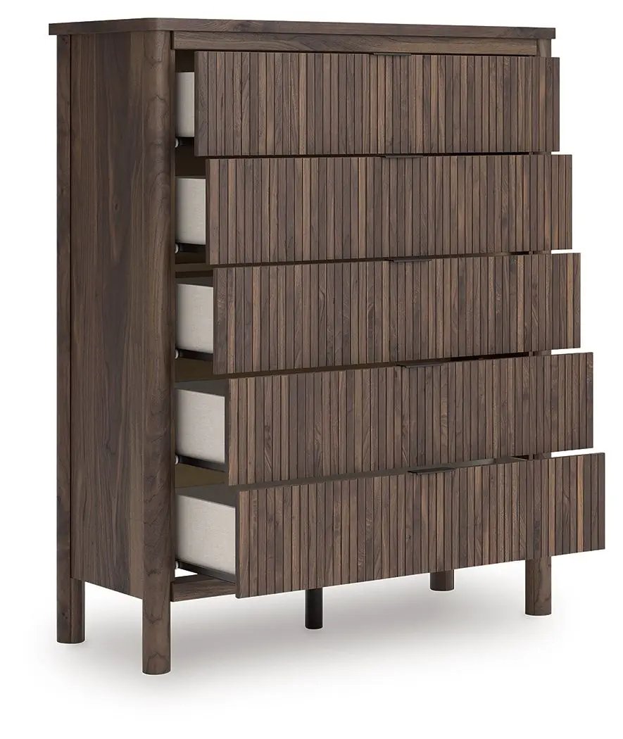 Pamytta - Five Drawer Wide Chest - Brown by Unique Piece Furniture