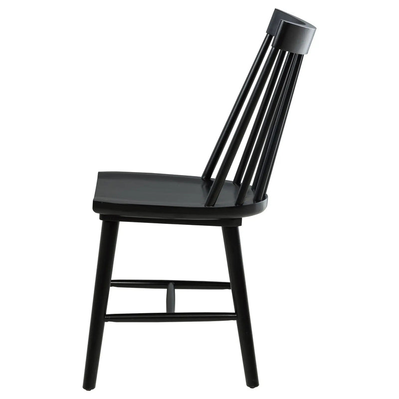 Middleton Solid Wood Dining Side Chair Black (Set of 2) by Unique Piece Furniture