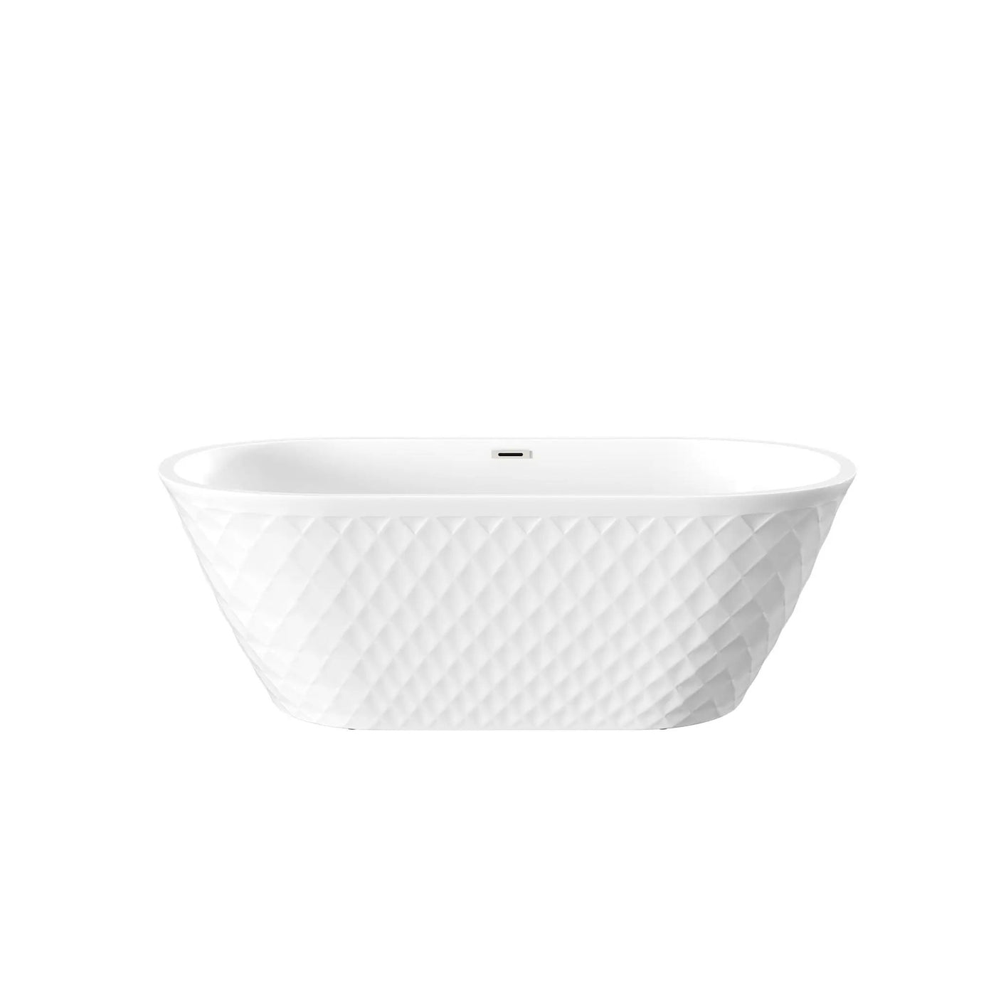 Freestanding Bathtub With Diamond Pattern Design by HouseOfZazla