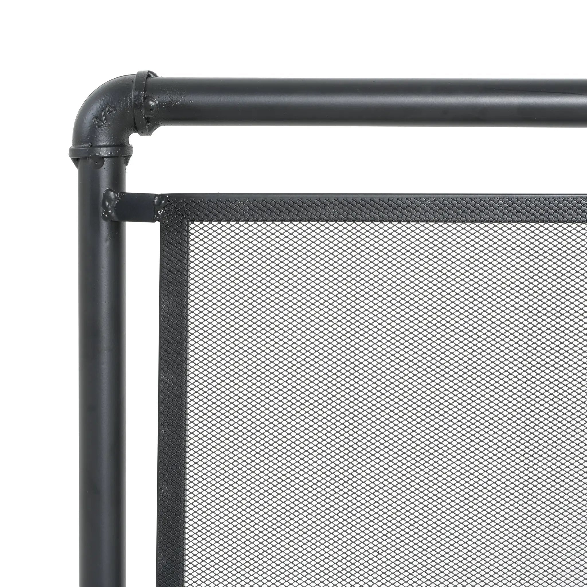 Celeste 1 Panel Iron Fireplace Screen 36" W x 29" H by HouseOfZazla