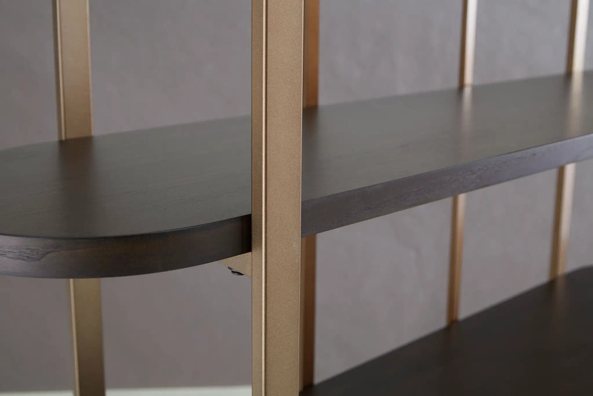 Brentmour - Bookcase - Brown / Gold Finish by Unique Piece Furniture