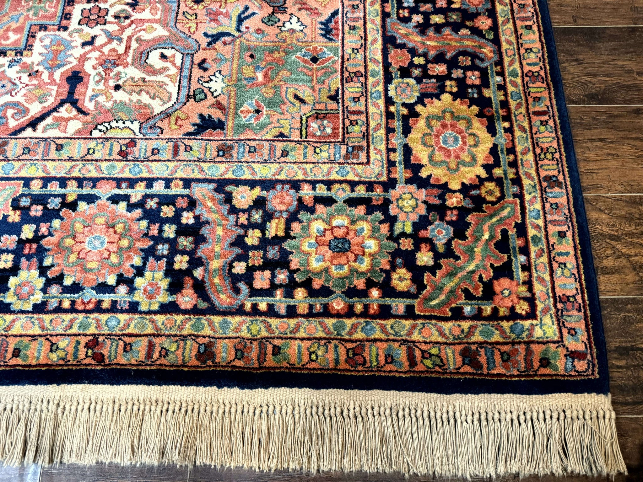 8.8 x 12 Karastan Heriz Rug #726, Vintage Wool Discontinued Carpet, Original 700 Series by Jewel Rugs