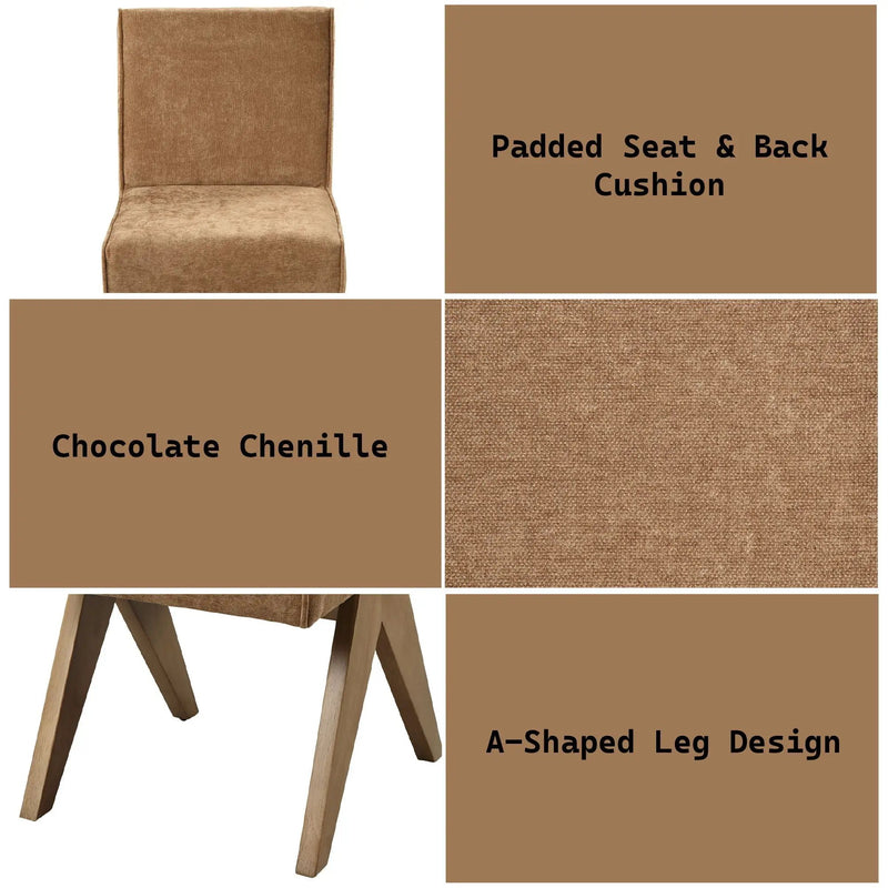 Zoey - Side Chair (Set of 2) - Chocolate by HouseOfZazla