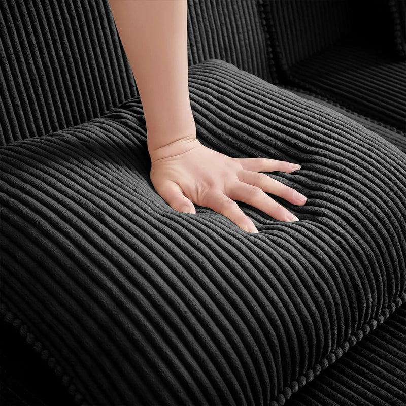 Armless Sofa With Pillow Corduroy by HouseOfZazla