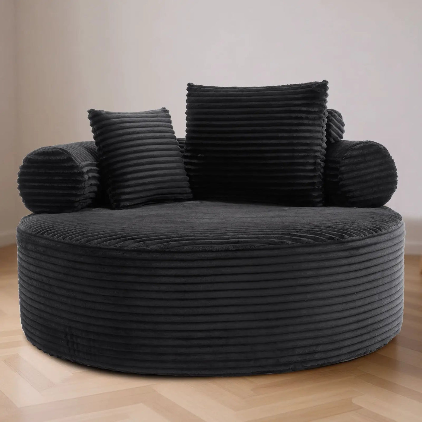 Round Sofa Bed With 3 Pillows For Living Room by HouseOfZazla