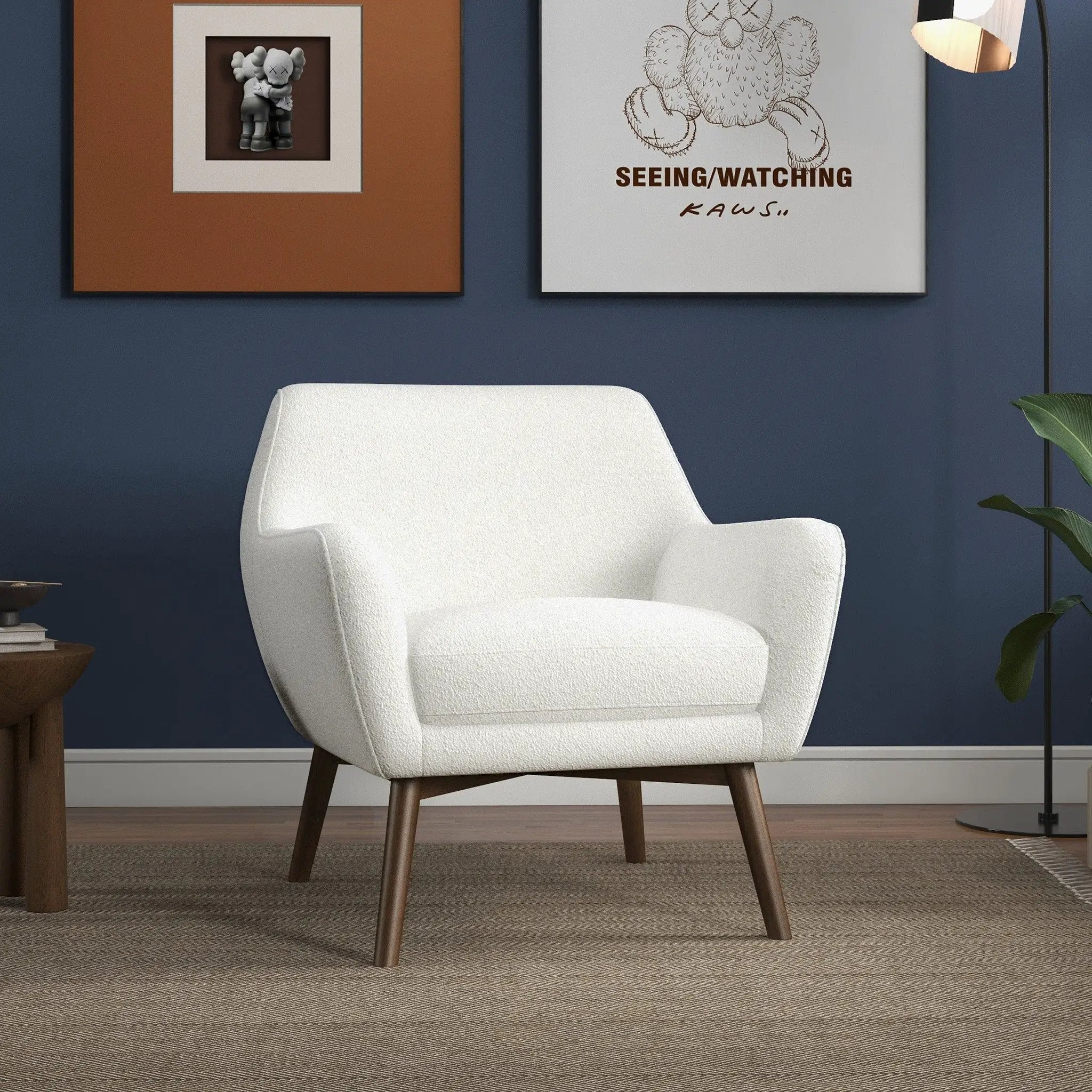 Panom - Lounge Chair - Brown / White by HouseOfZazla