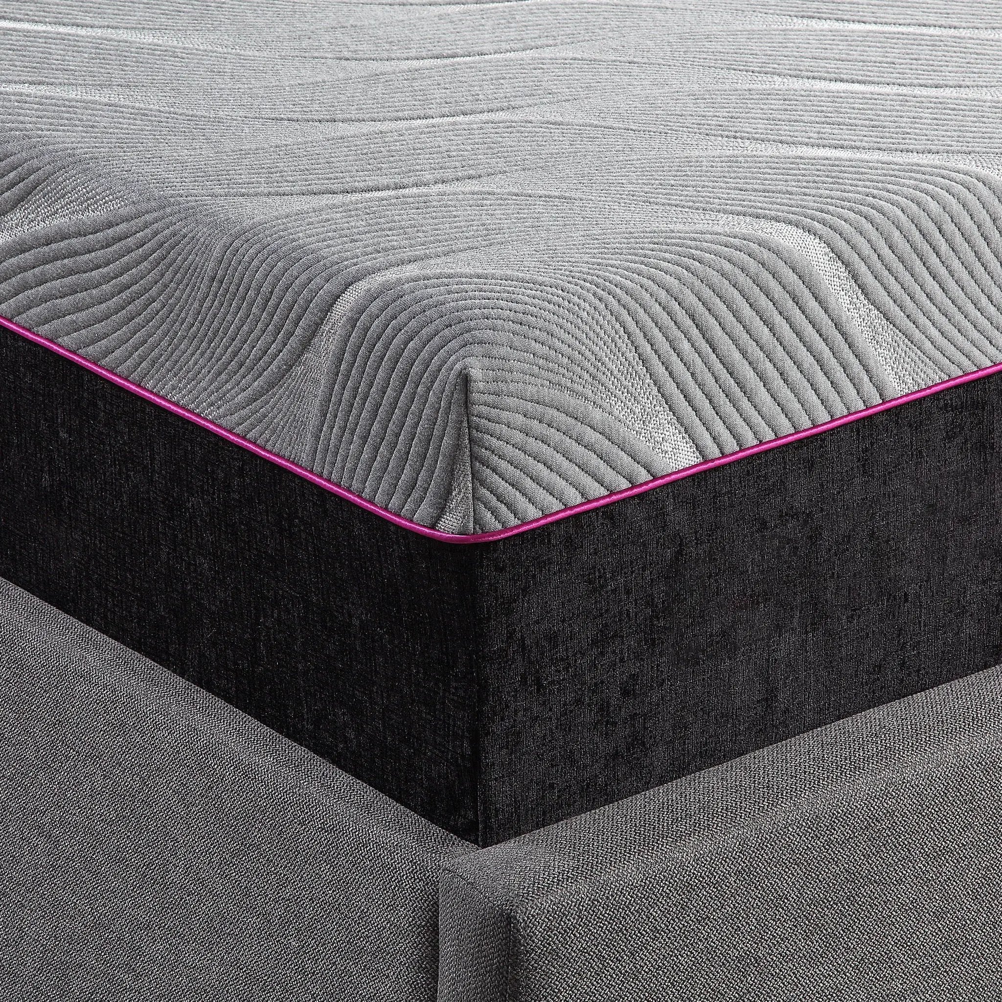 Renew - 11" Flex Head Cooling Gelcare Memory Foam Mattress - Gray - King by HouseOfZazla
