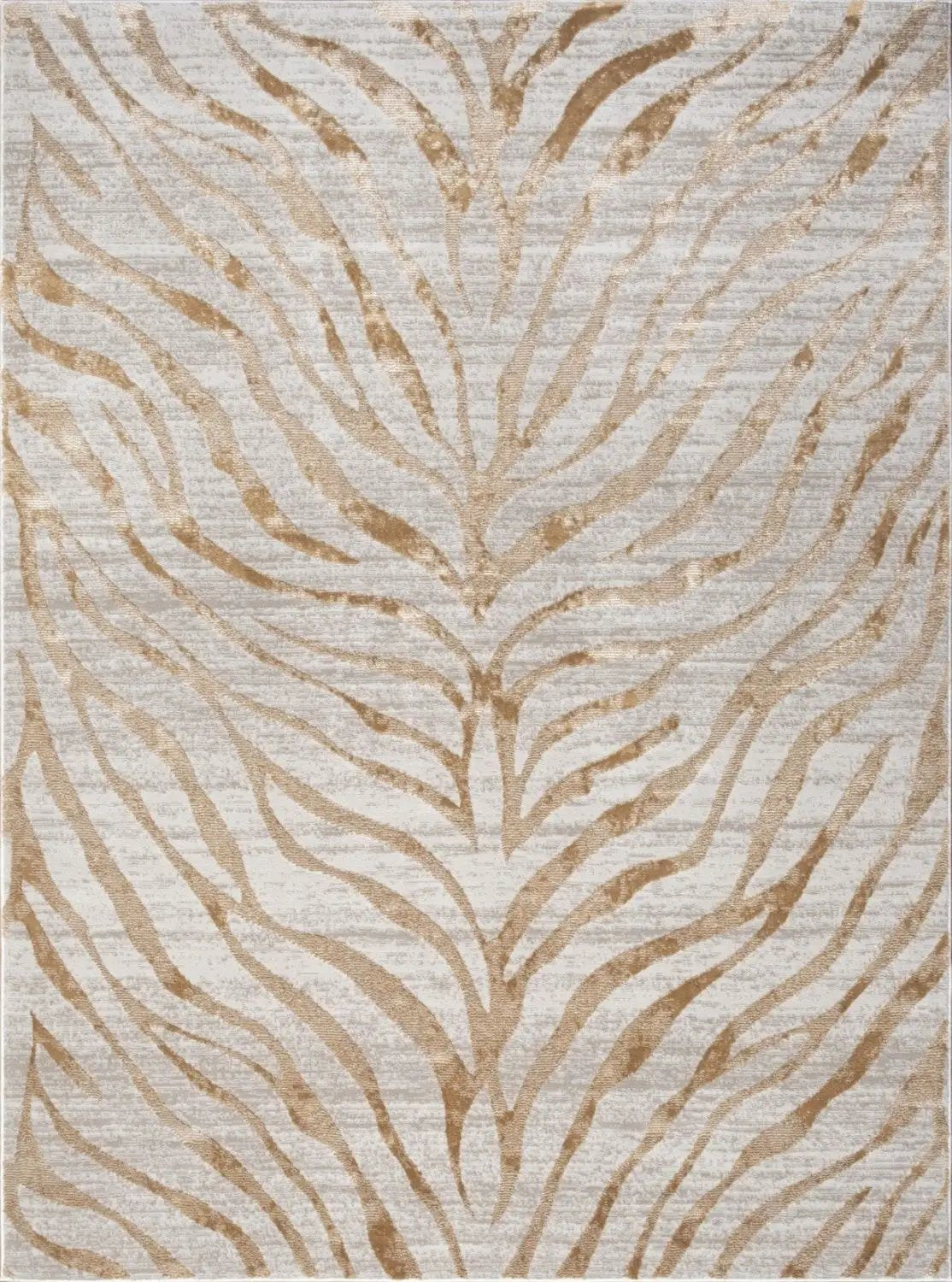 Elegance - 5'3" X 7'3" Area Rug - Gold by HouseOfZazla