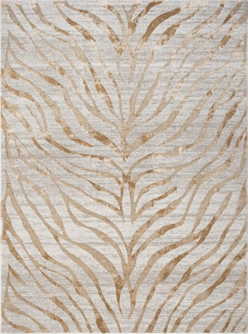 Elegance - 5'3" X 7'3" Area Rug - Gold by HouseOfZazla