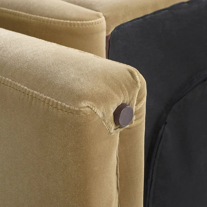 Mason - Arched Arm Chair - Camel Brown Beige by HouseOfZazla