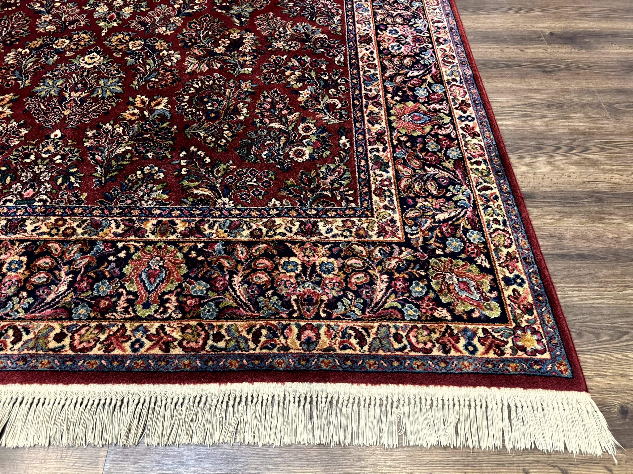 8.8 x 10.6 Karastan Red Sarouk Rug #785, Wool Pile Original 700 Series by Jewel Rugs