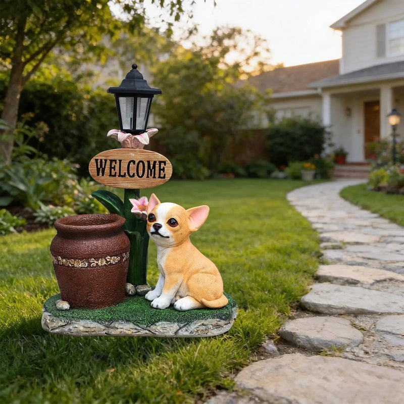 Sitting Corgi Dog Planter Outdoor Decor by HouseOfZazla