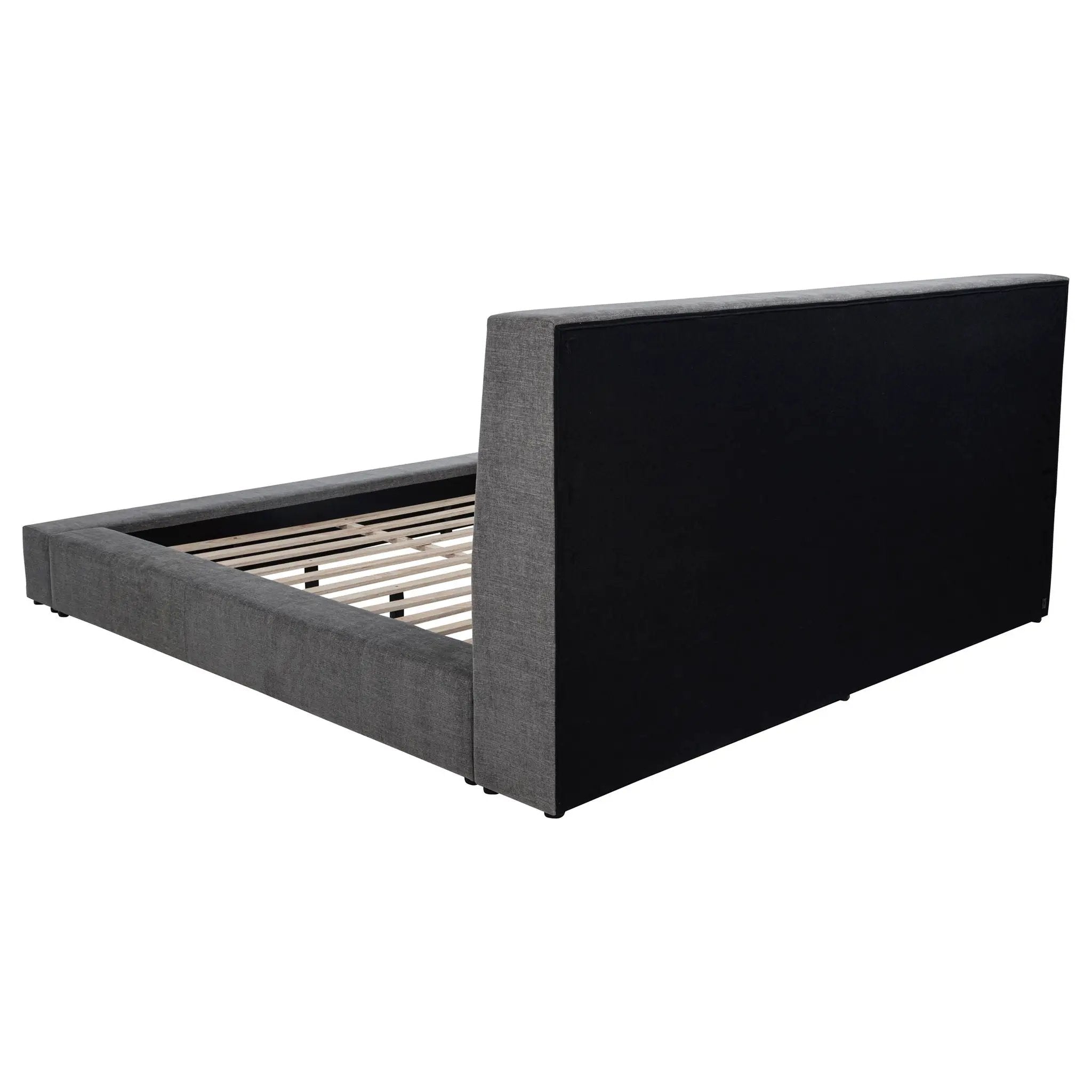 Dreux Upholstered Queen Panel Platform Bed Grey by Unique Piece Furniture