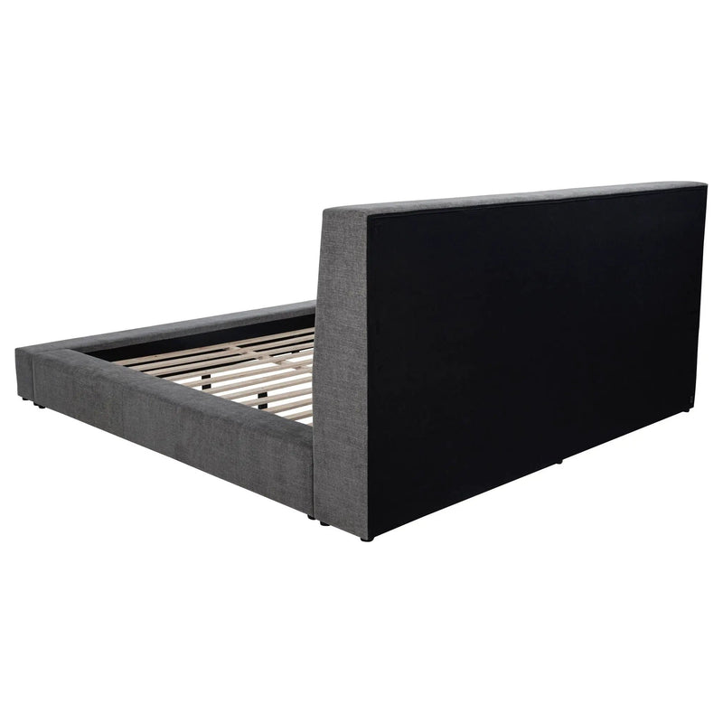 Dreux Upholstered Queen Panel Platform Bed Grey by Unique Piece Furniture