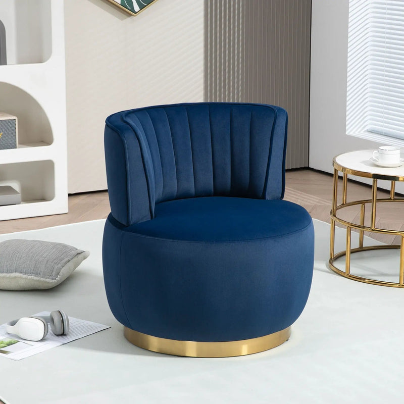 360 Degree Swivel Cuddle Barrel Accent Sofa Chair by HouseOfZazla