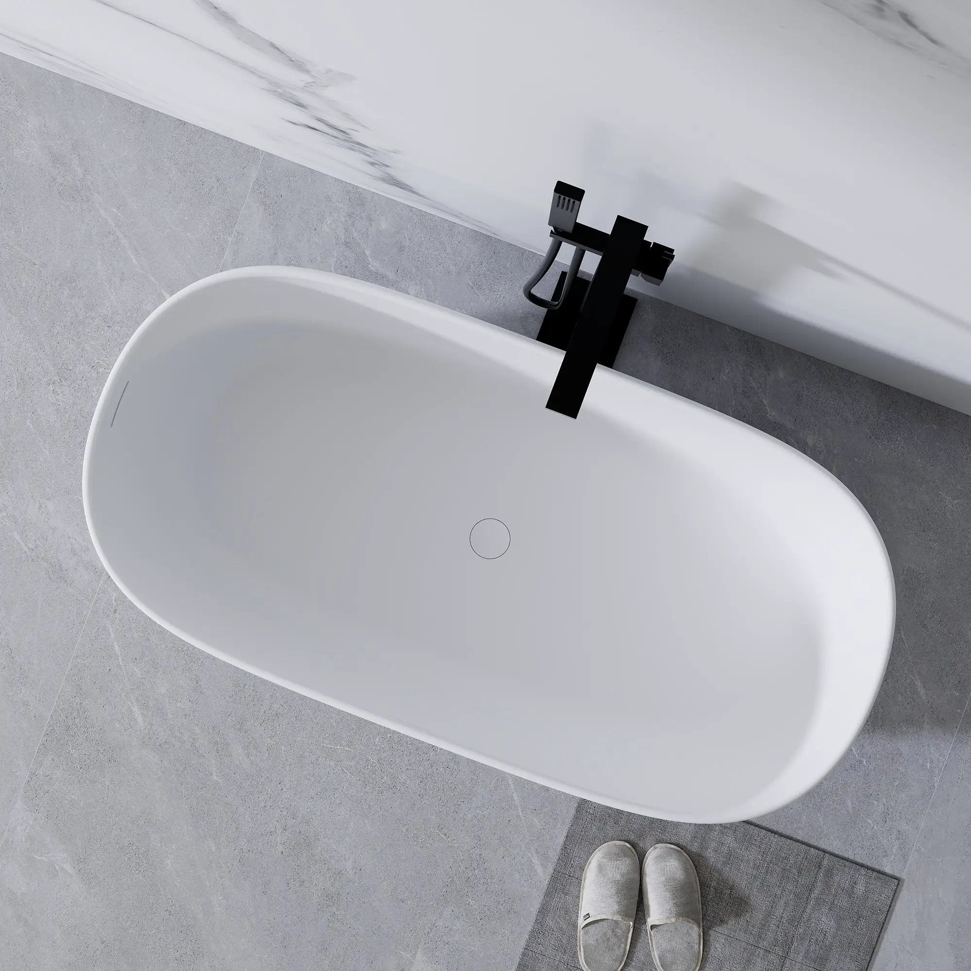 51" Freestanding Bathtub in Matte White by HouseOfZazla