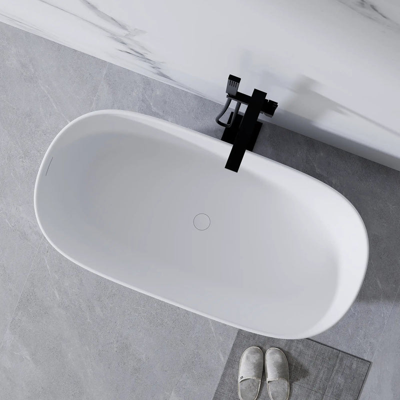 51" Freestanding Bathtub in Matte White by HouseOfZazla