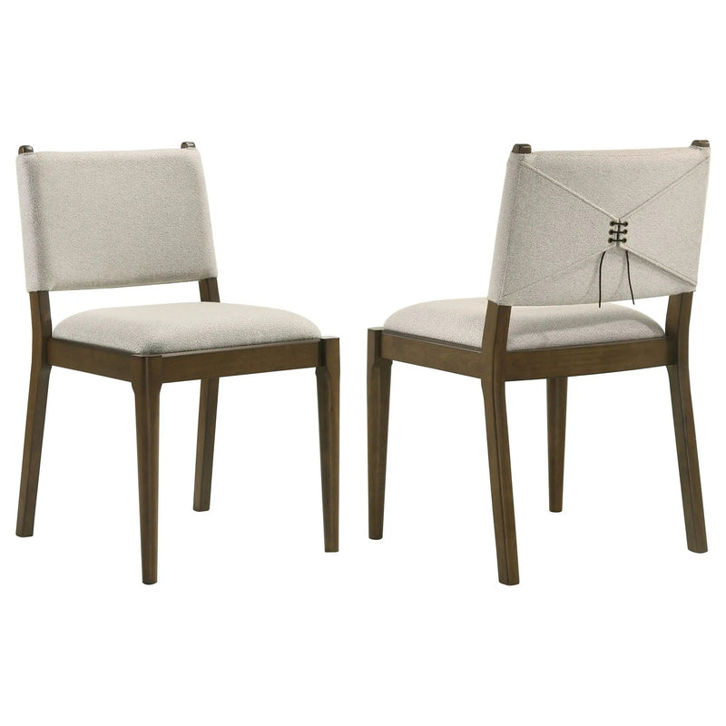 Ottowa Upholstered Dining Side Chair Brown (Set of 2) by Unique Piece Furniture