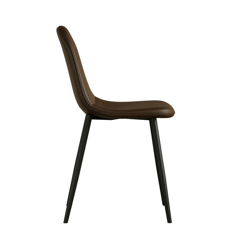 Modern Dining Chairs With Soft Upholstered Seat, Spoon Shape Design by HouseOfZazla