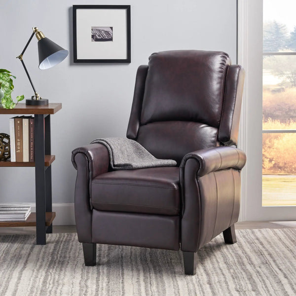Memphis Standard Recliner Club Chair - Burgundy, photo 2 of 4