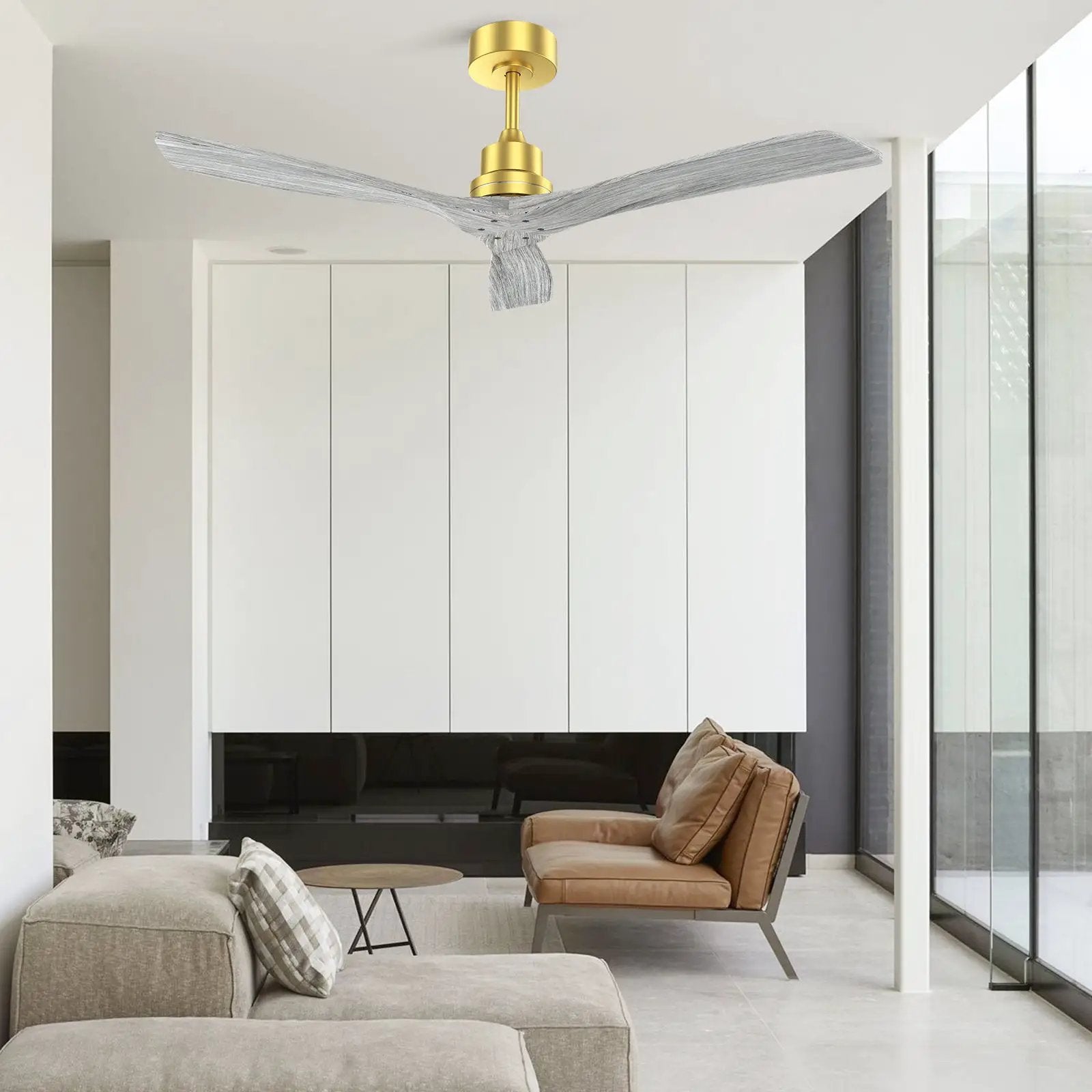 52 Inch Indoor Ceiling Fan Without Light by HouseOfZazla