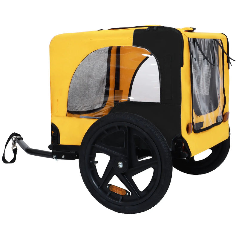 Pet Bike Trailer Dog Cart for Medium Dogs up to 66 lbs by HouseOfZazla