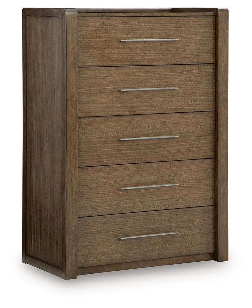 Marxmore - Five Drawer Chest - Brown by Unique Piece Furniture