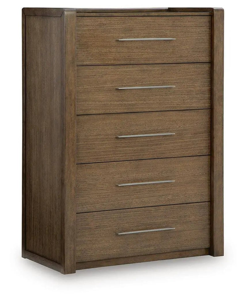 Marxmore - Five Drawer Chest - Brown by Unique Piece Furniture