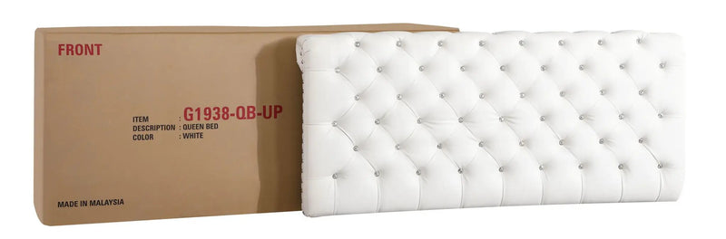 Elegant Transitional Upholstered Bed by HouseOfZazla