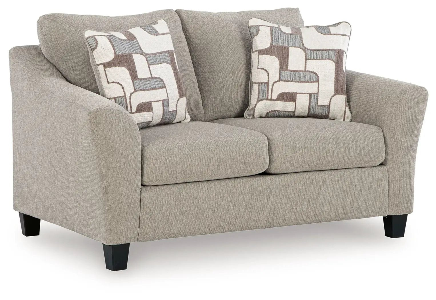 Willarae - 2 Pc. - Sofa, Loveseat - Taupe by Unique Piece Furniture
