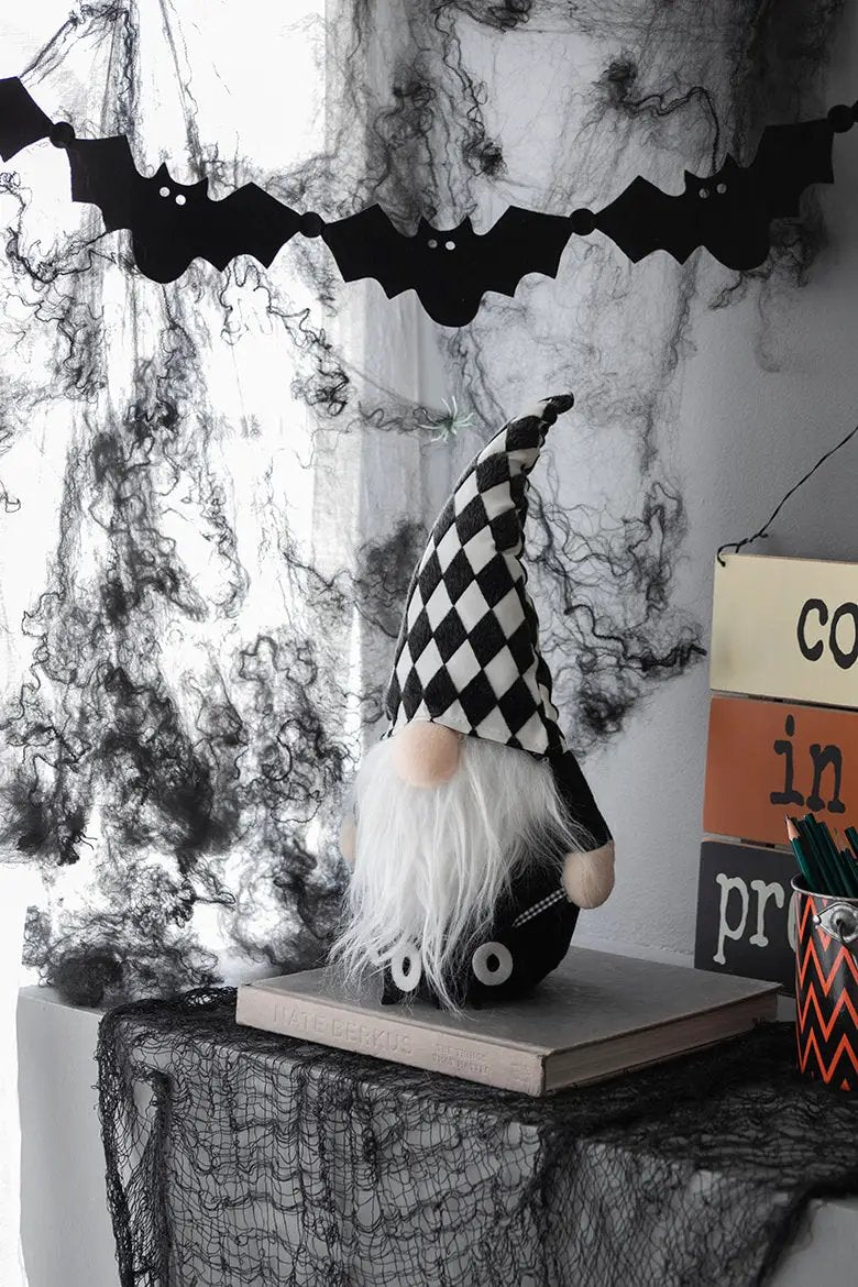Set of 2, 8.3x4.7x15.7" Fabric Gnome Decor by HouseOfZazla