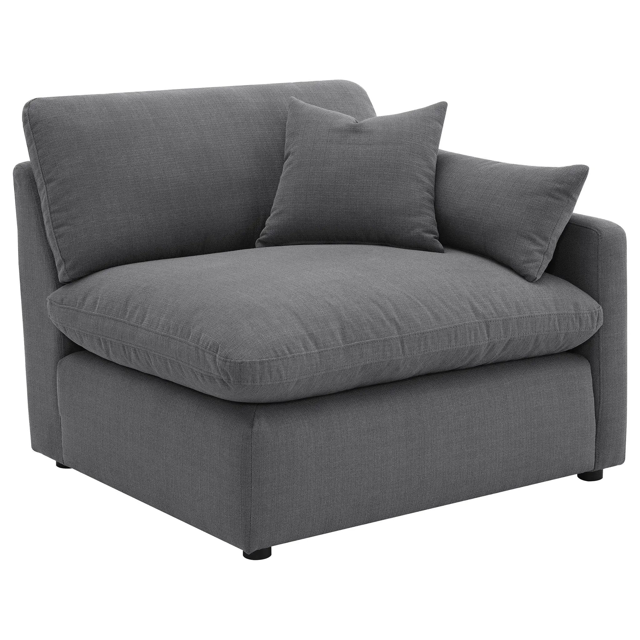 Hobson 5-piece Upholstered Modular Sectional Sofa Charcoal by Unique Piece Furniture