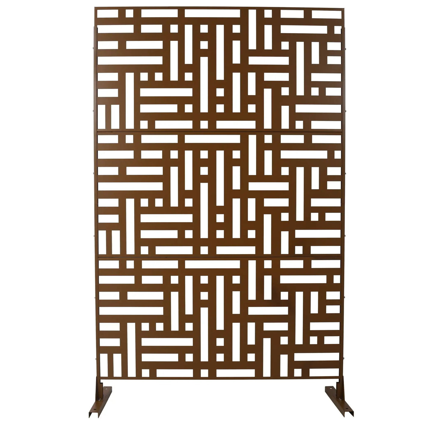 Decorative Freestanding Metal Privacy Screen For Indoor & Outdoor Use by HouseOfZazla