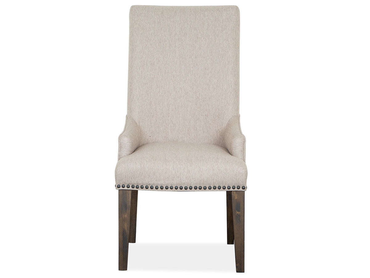 Bellamy - Upholstered Host Chair (Set of 2) - Peppercorn, photo 6 of 7