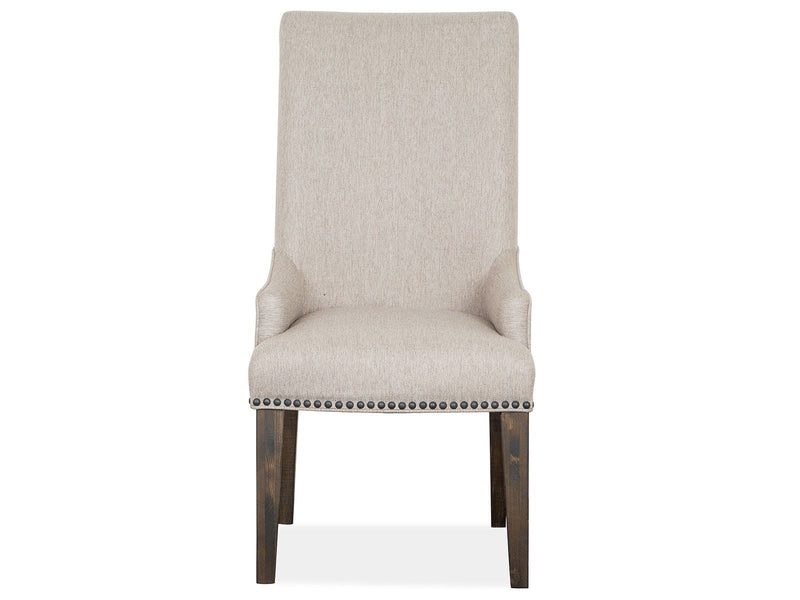 Bellamy - Upholstered Host Chair (Set of 2) - Peppercorn, photo 6 of 7