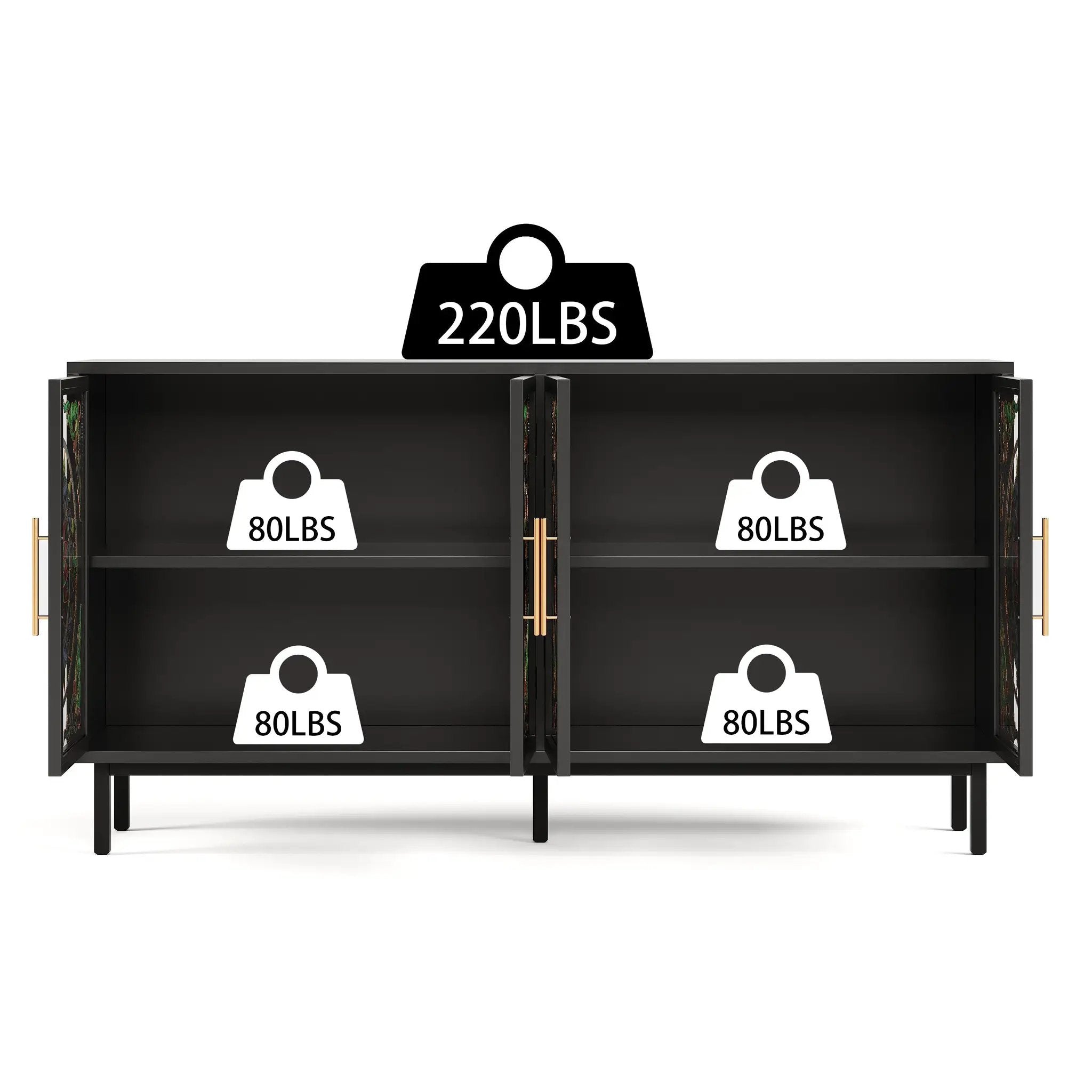 Decorative Cabinet with 4 Doors by HouseOfZazla
