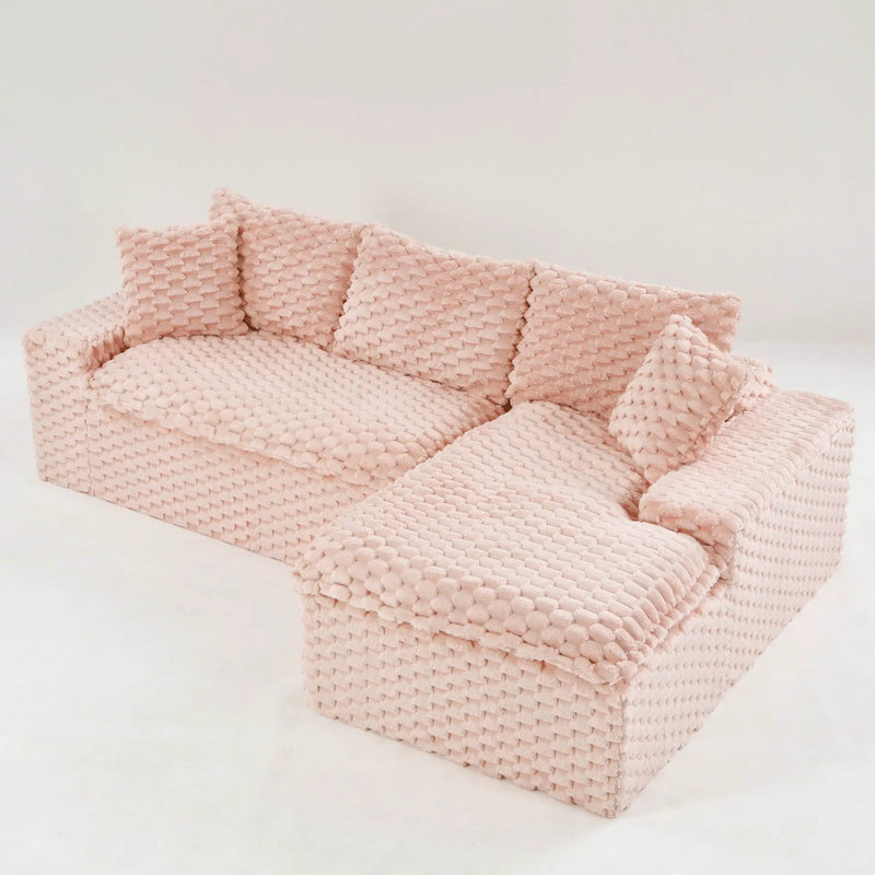 Modular Sofa, Convertible Twin Seat With Chaise Lounge by HouseOfZazla