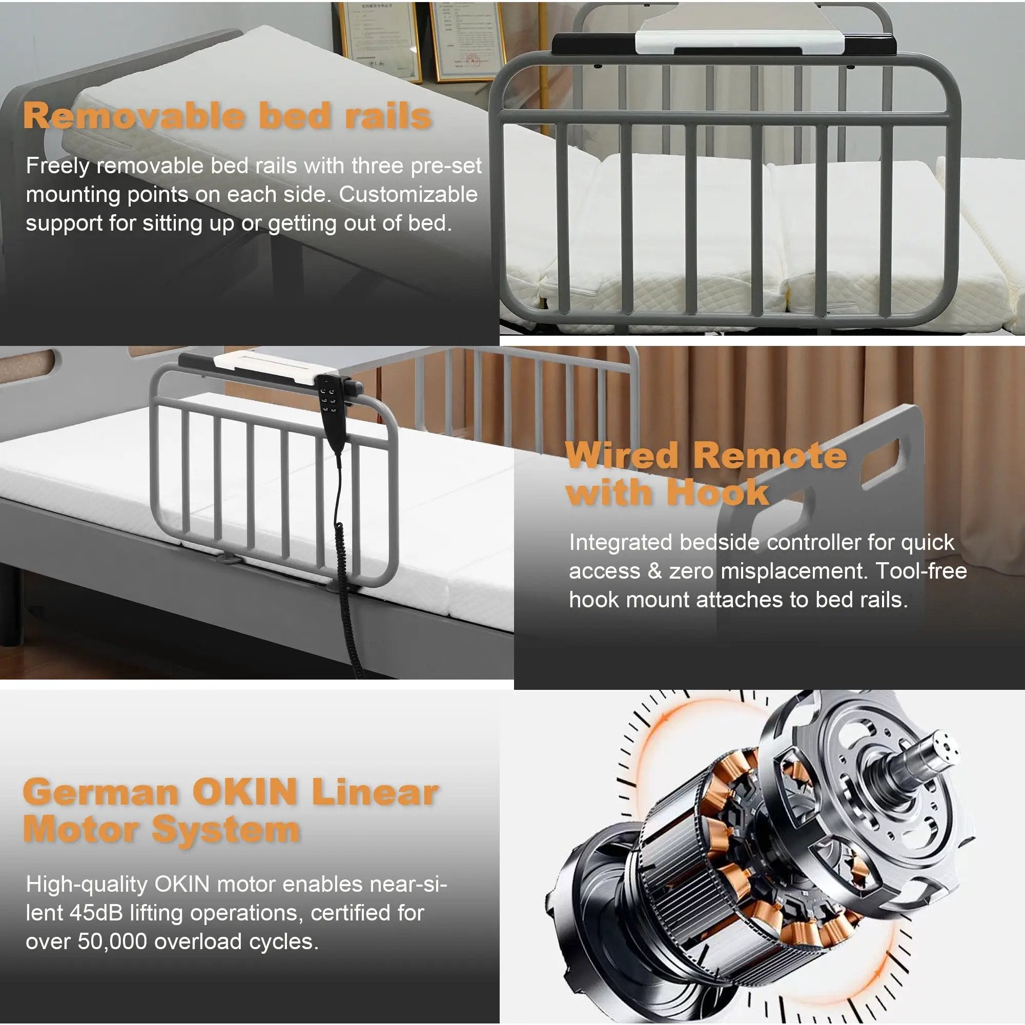Electric Adjustable Hospital Bed for Home Use by HouseOfZazla